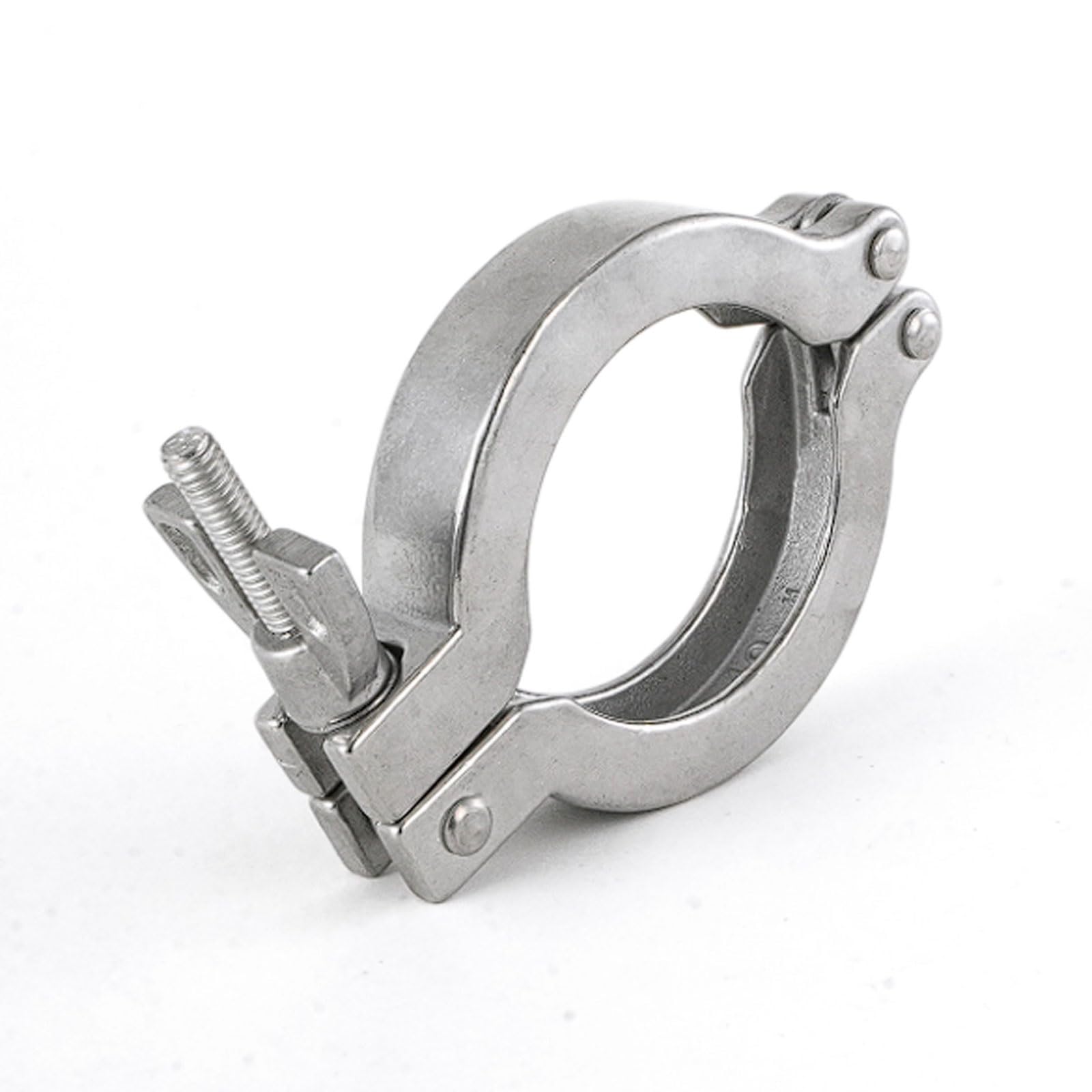 Fascette per vuoto in acciaio inox 304, 4 set di supporti per tubi a montaggio rapido con staffe in alluminio e anelli in nitrile, KF16-KF50(KF50)