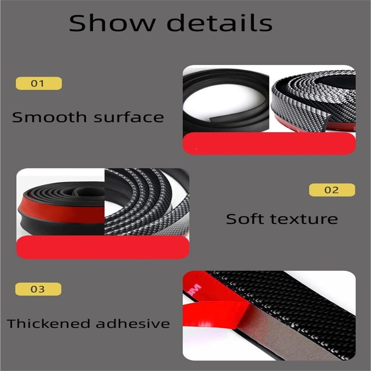Auto voorlip anti-botsing rubberen strip PVC voor Lexus NX 200 300h 300 200t 2015-2020,Anti-botsing antislip bumper rubber rubber decoratieve beschermer,B-Black