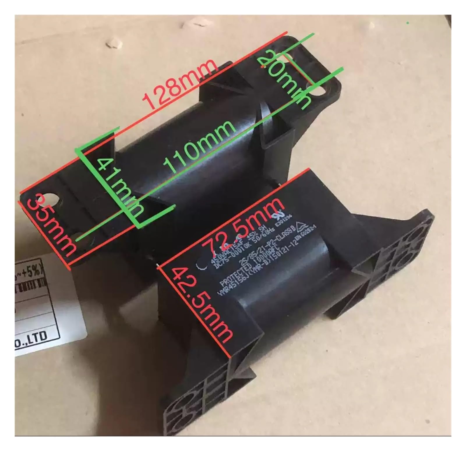 4 condensadores de Arranque de Motor de 11 UF, 450 V, 13 UF, 450 V, 14 UF, 450 V y 15 UF, 450 V.(15UF 450V)