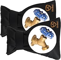 Hedoc Pro Outdoor Faucet Covers Winter Freeze Protection - 2 Pack 6x8.2 Inch Insulation Socks for Hose Bibs