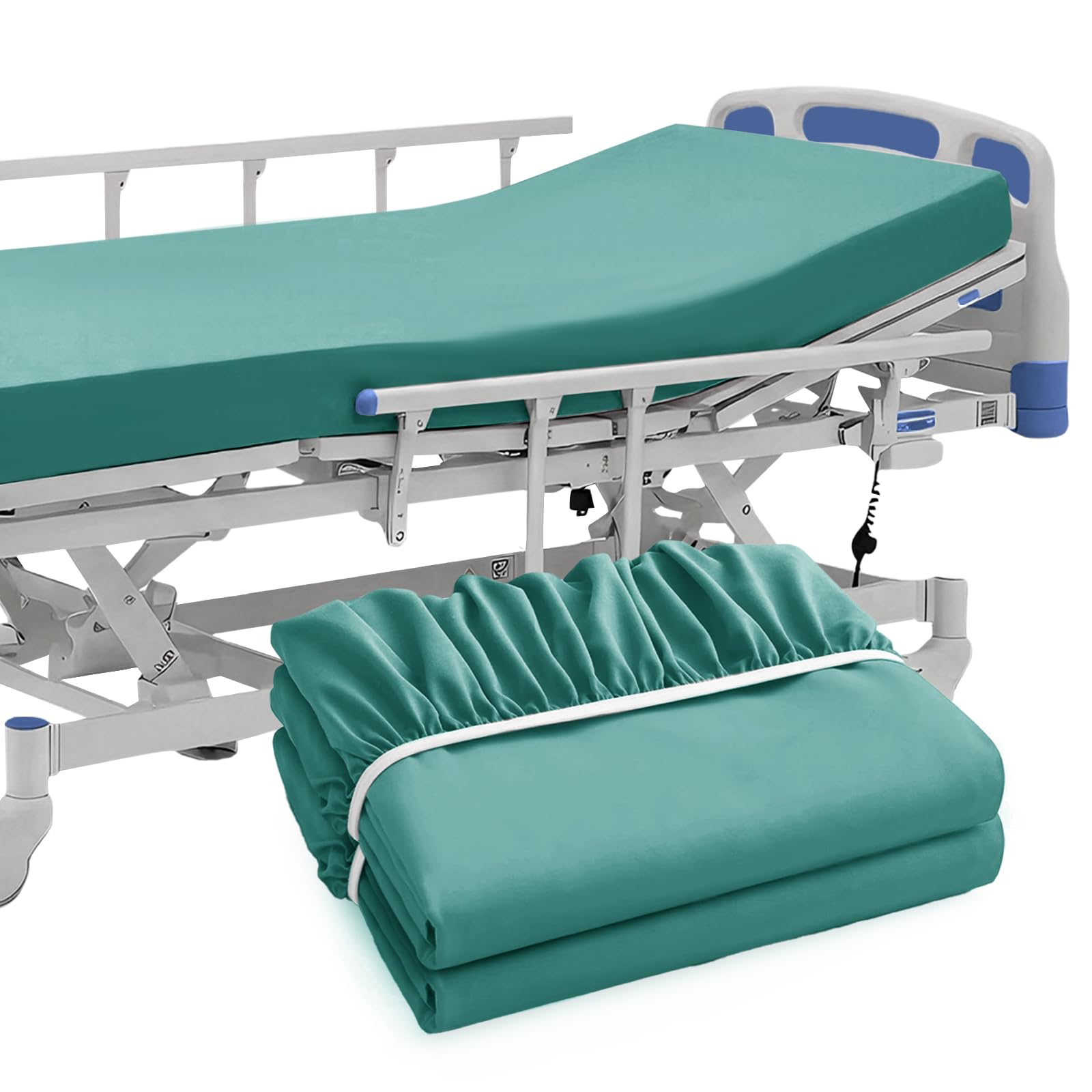 Hospital Fitted Sheets - Aqua Blue -18