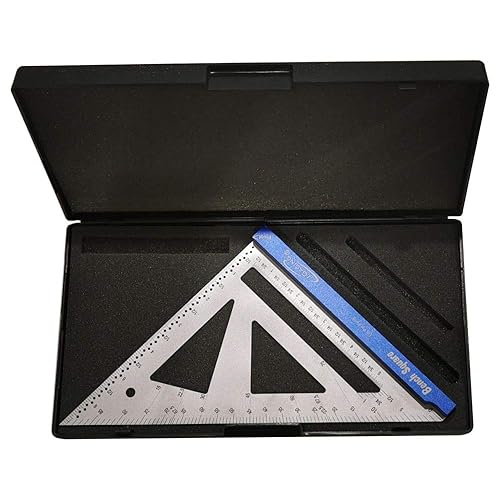 Miniatura 9 de iGaging - Escuadra para mesa de trabajo, escuadra de acero inoxidable de 4 pulgadas con escala de dieciseisavos y treintaidosavos