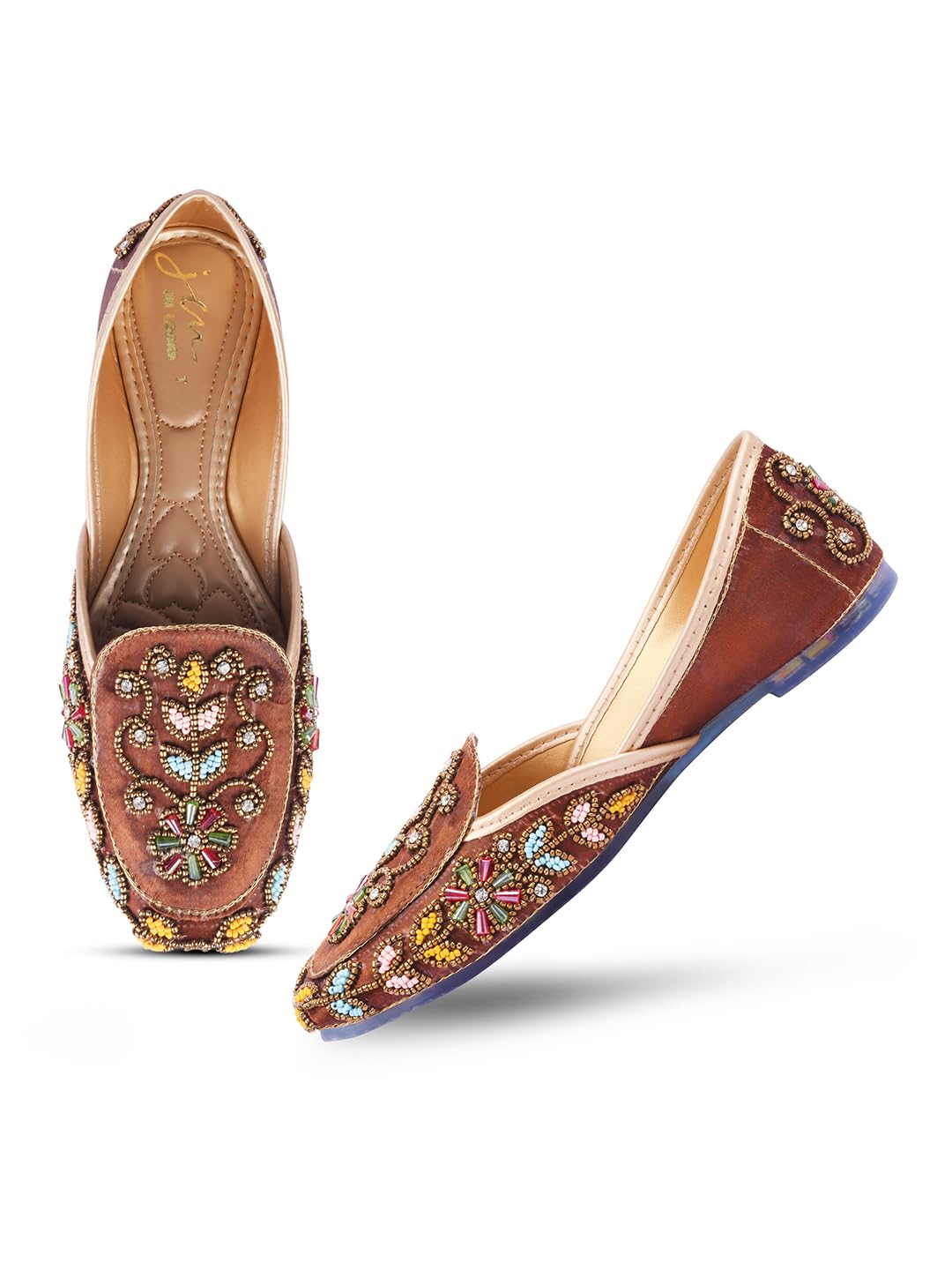 Ethnic Daily Party Office Mojari Traditional Punjabi Jutti for Women and Girls