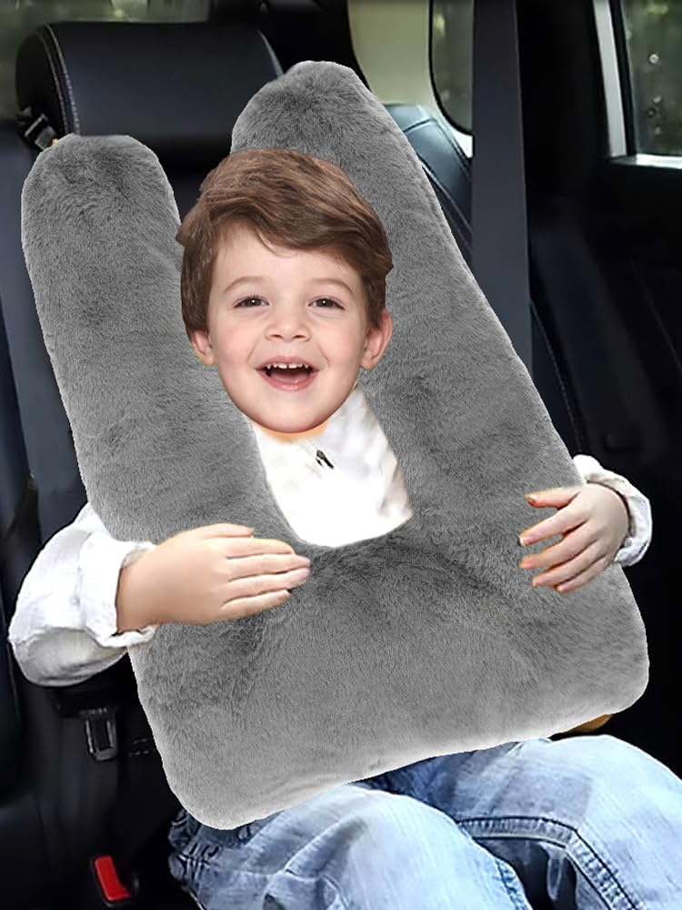 US Travel Pillow Cushion for Car Seat U-Shape Sleeper Hold Travel Pillow Comfort Kids Car Pillow Support Soft Kids Car Seat Sleeping Pillow Supports Head Neck Kids Travel Pillow for Long Journey Trave