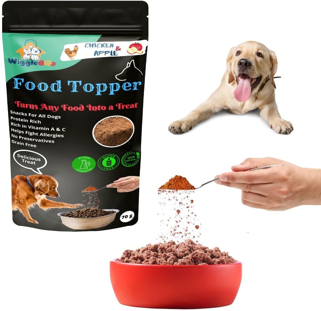 Magical Dog Food Topper || Joy of Best Taste || Chicken & Apple Flavour || Super Energy Food || Grain Free & Protein Rich || 70g (Chicken & Apple)