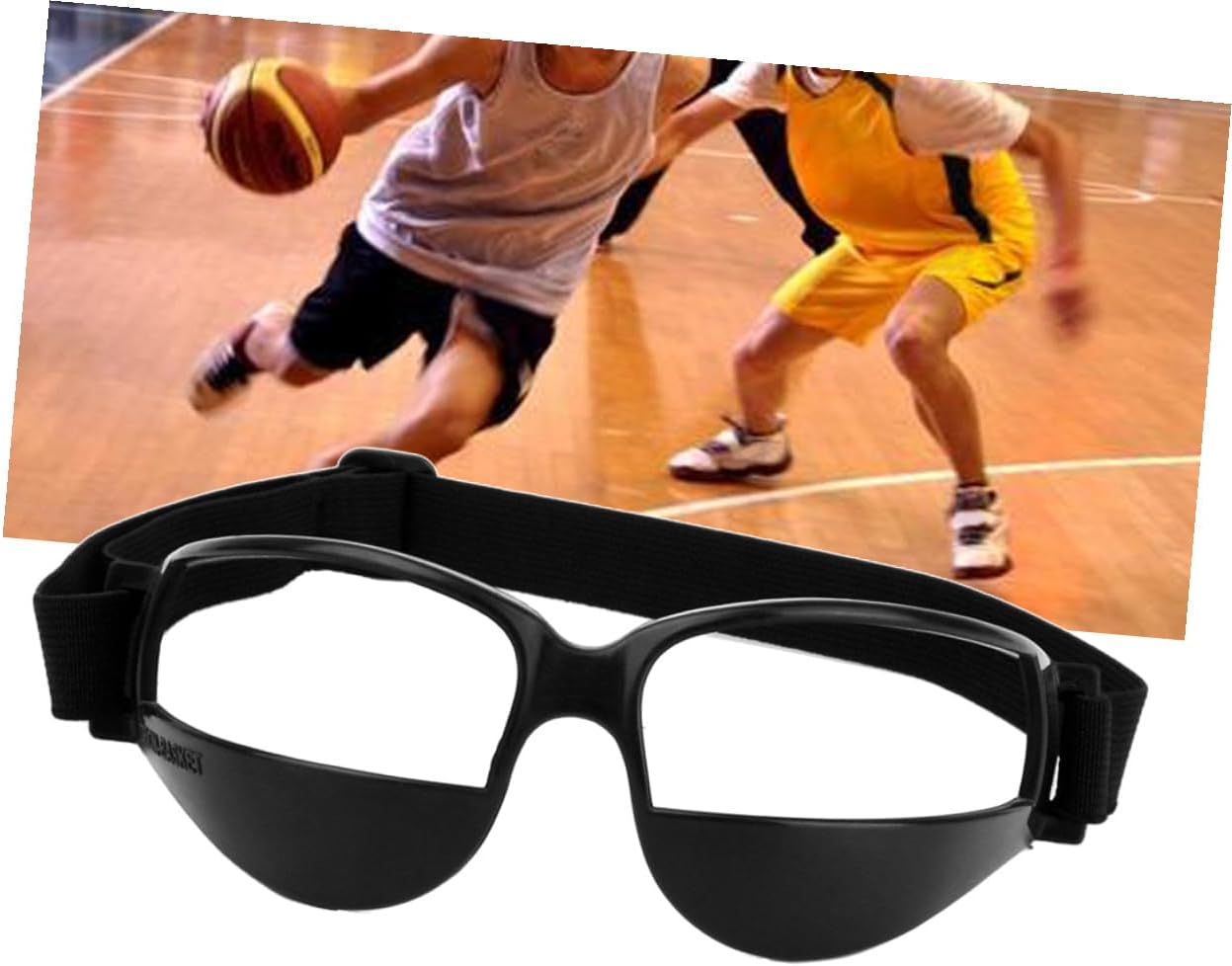 Hemoton Basketball Training Glasses Low Head Sports Goggles Black Comfortable Soft Fit Training Aid for