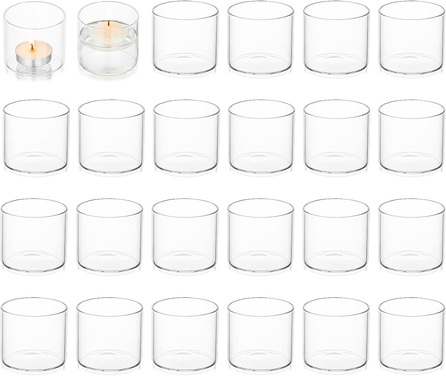 Votive Tea Light Holders Bulk Clear Glass Tealight Candle