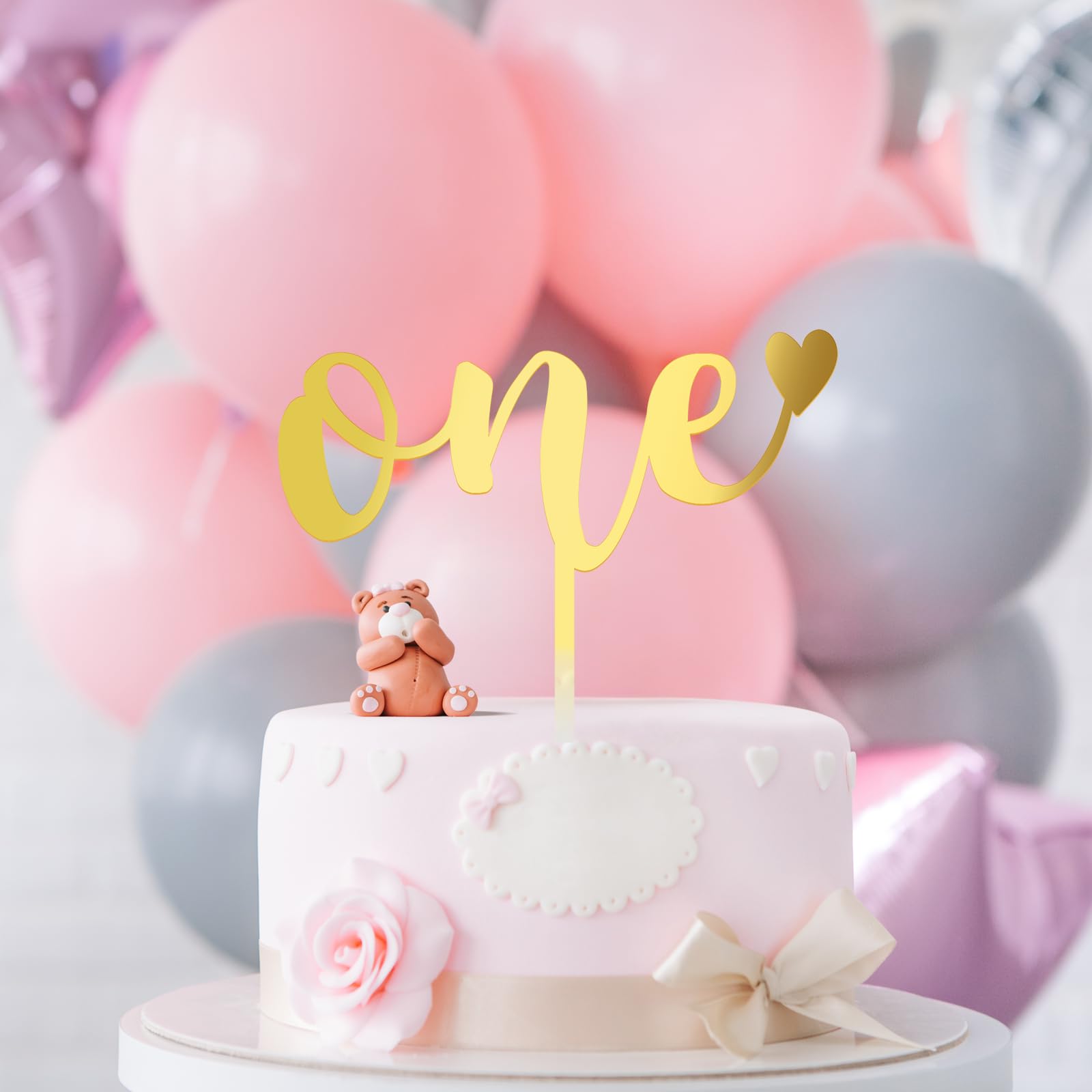 Él O Ella – Decoración Para Tarta, Decoración De Acrílico Dorado Con Espejo Baby Shower Decoracion De Fiesta De Revelacion De Genero Decoraciones