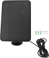 Vista 2 de Cargador solar para exteriores con panel solar de 4 W 5 V con soporte ajustable de 360 grados, impermeable IP65 para cámara de seguridad Blink