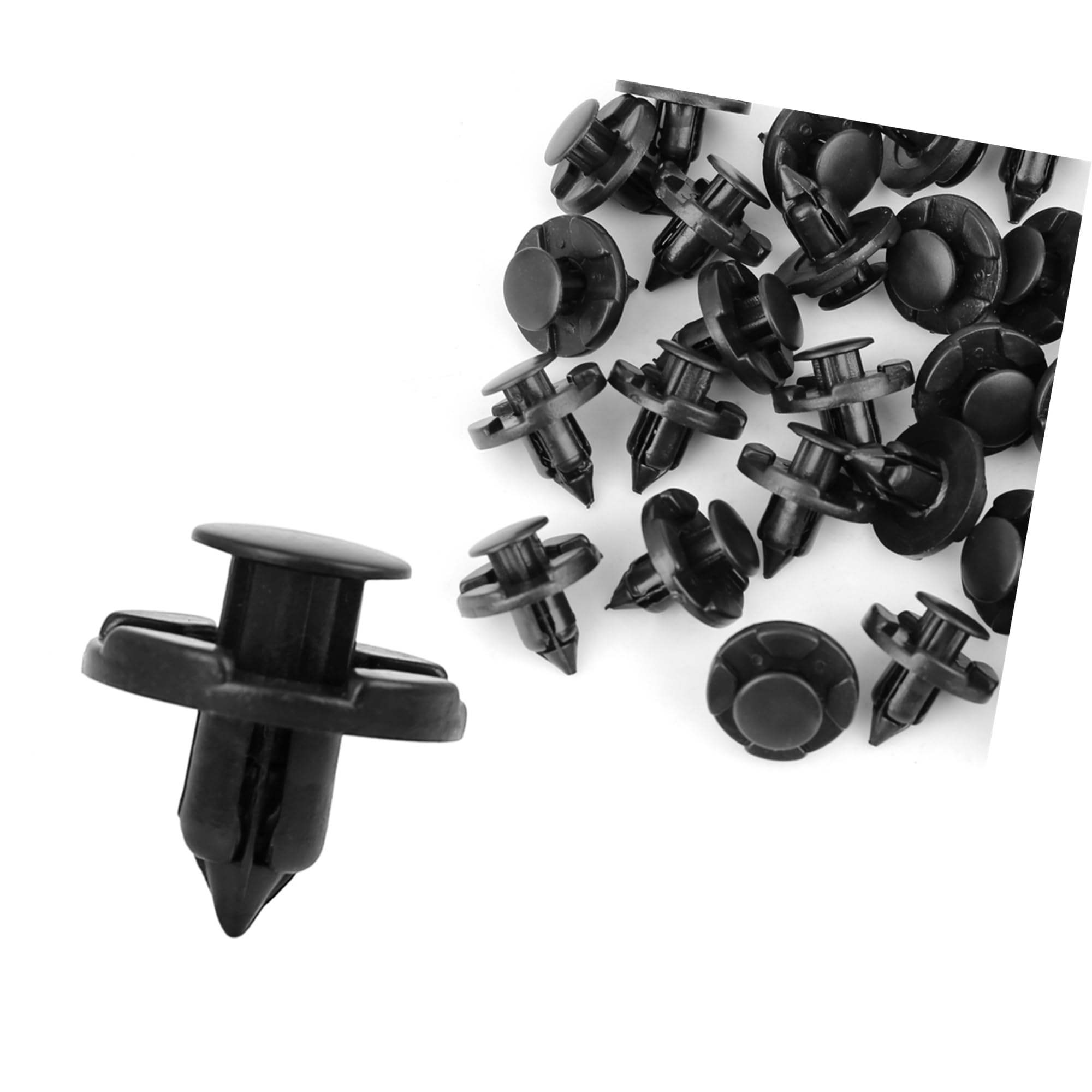 30 Pcs 8mm Hole Retainer Clips 01553-09321 Drive Rivets Bumper Push Clips Plastic for Nissan Automotive Parts