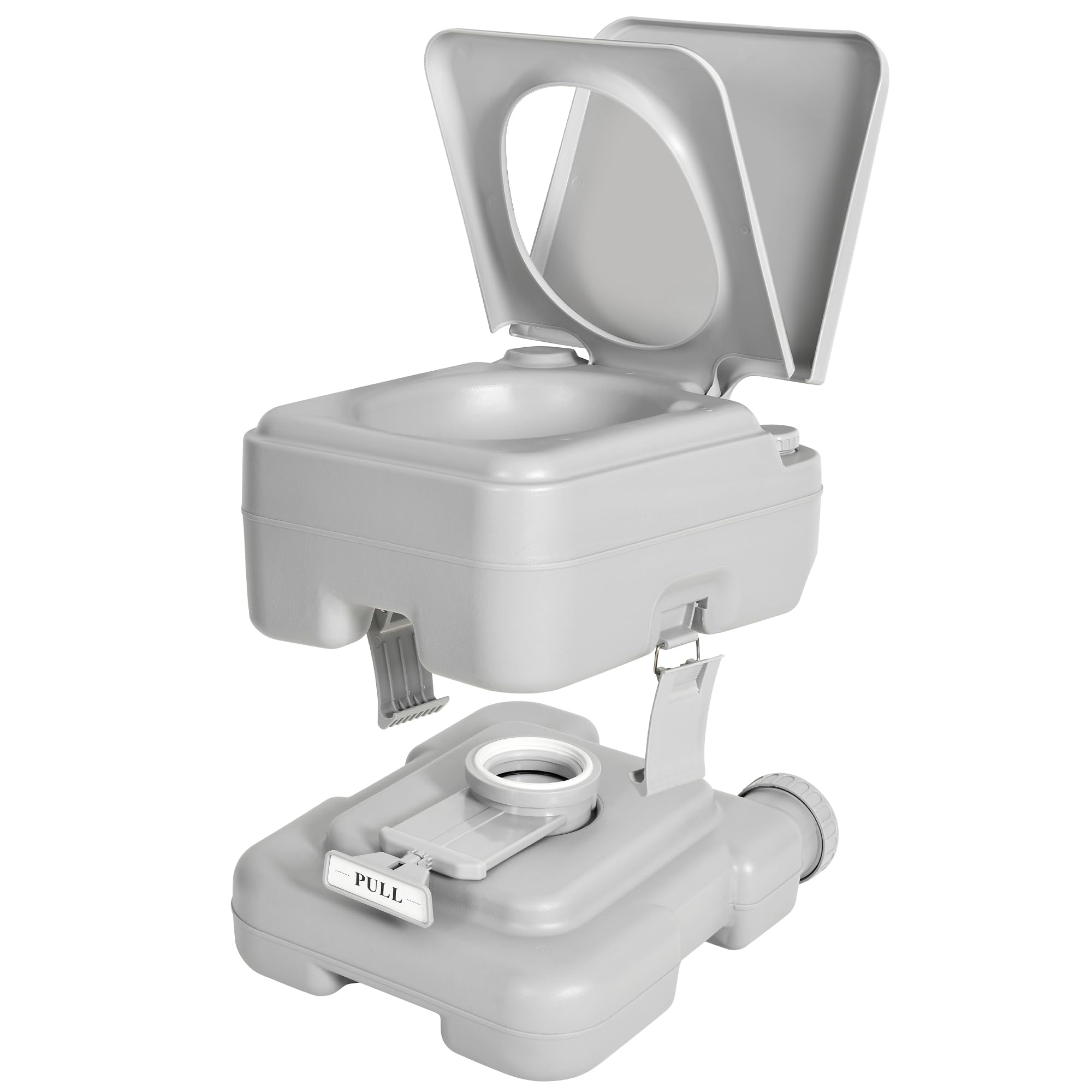 YITAHOME 3.2 Gallon Portable Toilet for Camping, RV Travel Porta Potty with Press Flush Pump, Anti-leak for Truck Travel, Boating, Hiking, Trips
