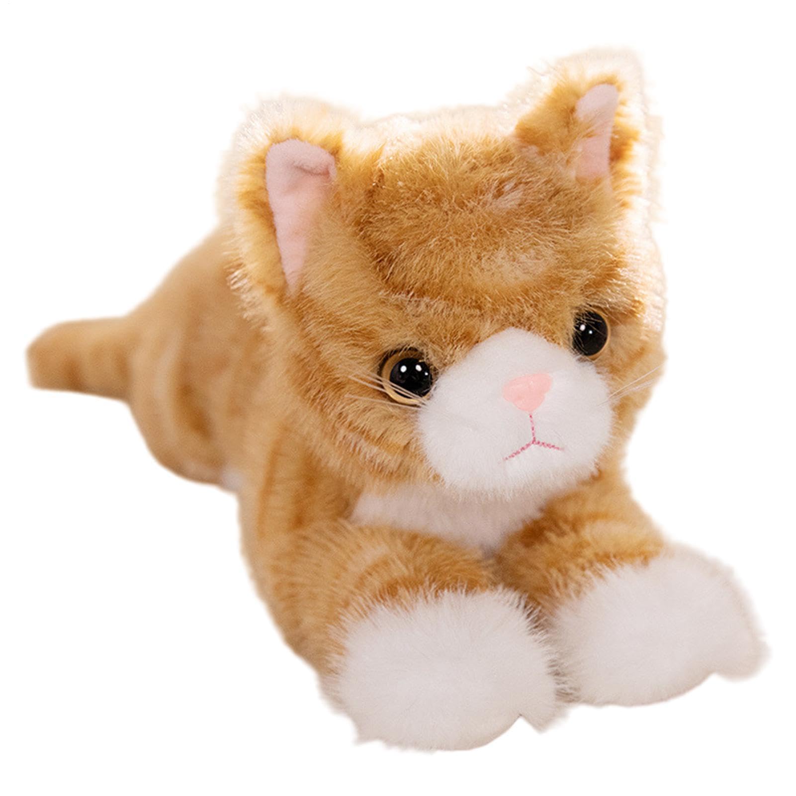 Lizeboyi Stuffed Animal Cat Realistic Soft Cuddly Bed Decors Fuzzy