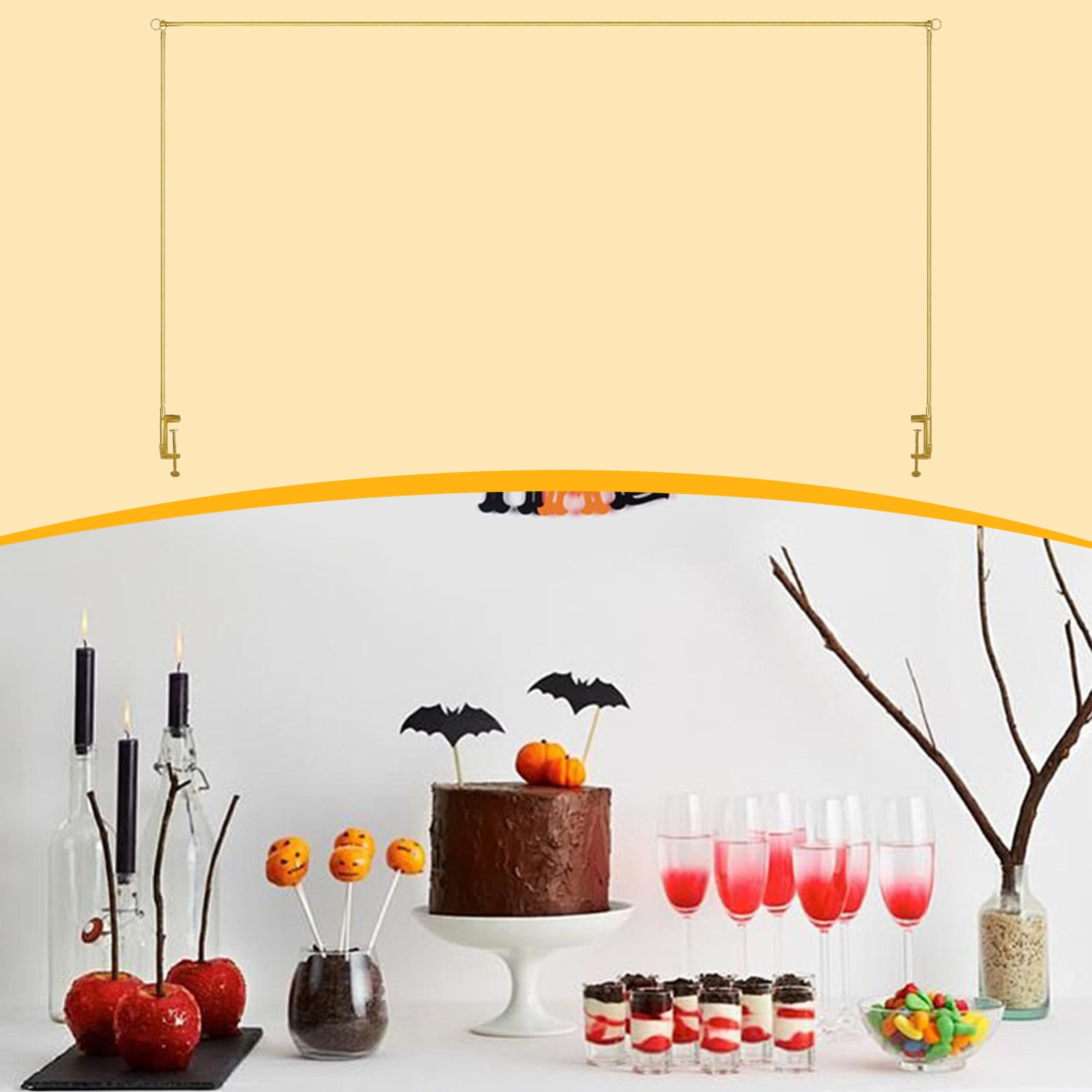 Soporte para barra de mesa, de mesa ajustable con abrazaderas, decoración del hogar para plantas, , proveedor, picnic, flores, guirnalda, Navidad, boda, bufé, manualidades, catering