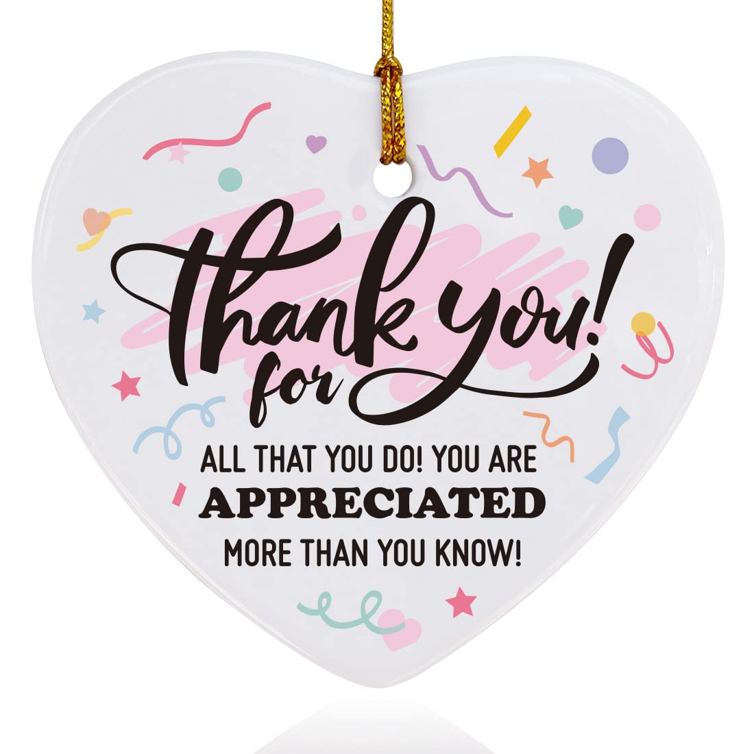 Thank You Gifts for Women Friends, Thank You for All That You Do, Appreciation Gifts for Coworkers Colleagues Employees Leader Boss Nurses Doctors Teachers Birthday Christmas, Ornament Keepsake Gifts
