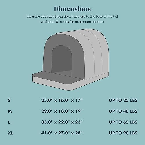 Miniatura 5 de Casa para perros para interiores, cama ortopédica para perros con espuma para huevos, cama para mascotas con cueva de cubierta, forro impermeable,