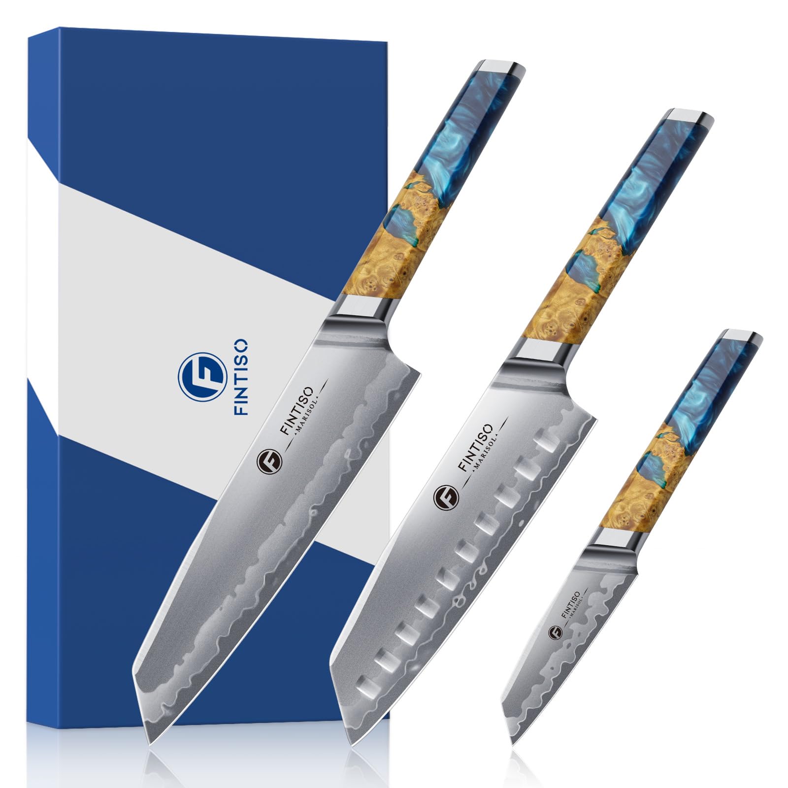 FINTISO 8" Chef Knife, S35VN Powder Steel Core Japanese Kitchen Knife — Amazon image 8