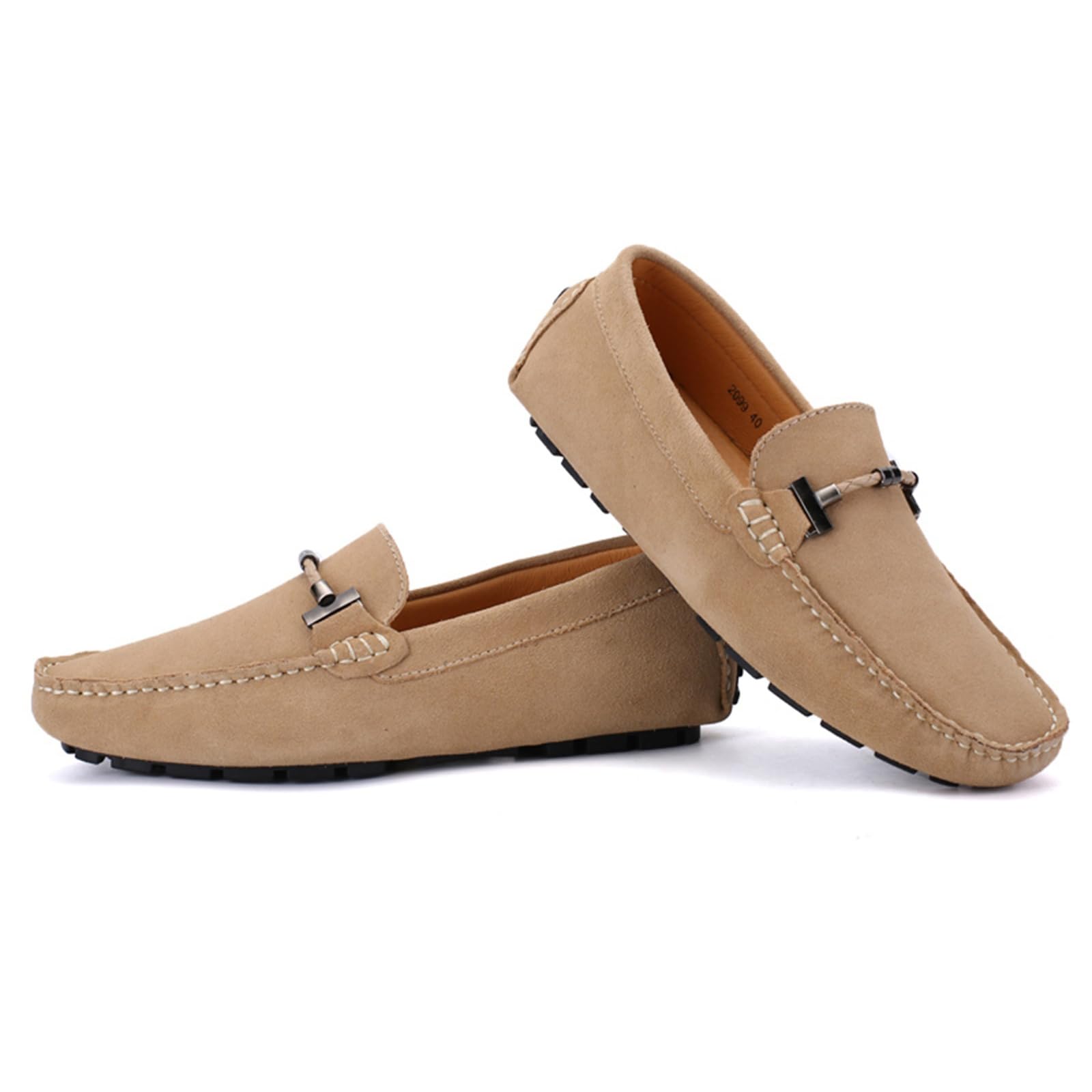 DADAWEN Hommes Daim Penny Loafers Confort Chaussures de Conduite Mocassin Slippers Chaussures de Décontractées
