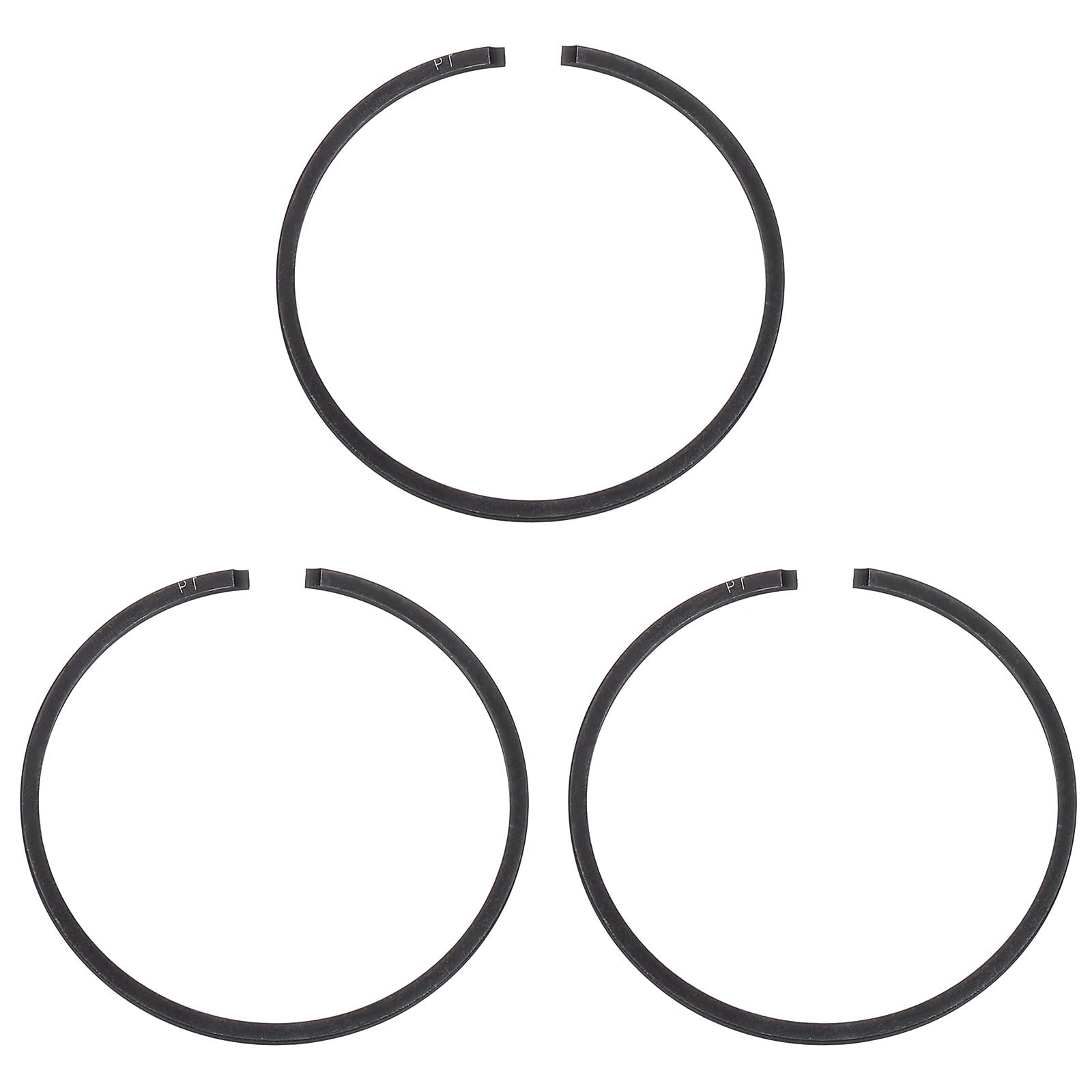 sourcing map Piston Ring 41.5mm x 1.2mm Standard Metal Engine Piston Ring for Chainsaw Replacement Parts, Black