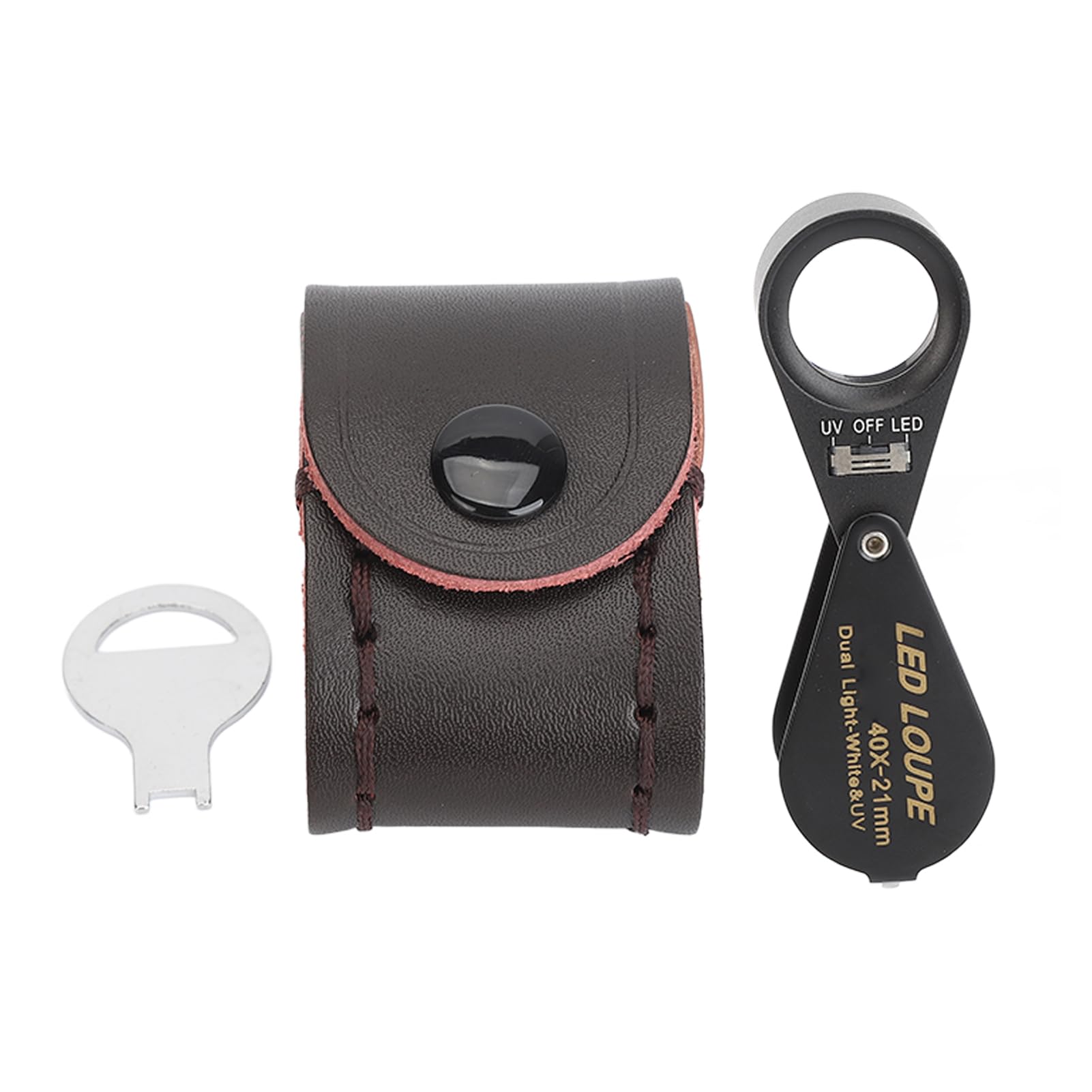 60X Mini Lente Di Ingrandimento Da Gioielliere LED UV Lente Di Ingrandimento Con Confezione Kare - Foto 8