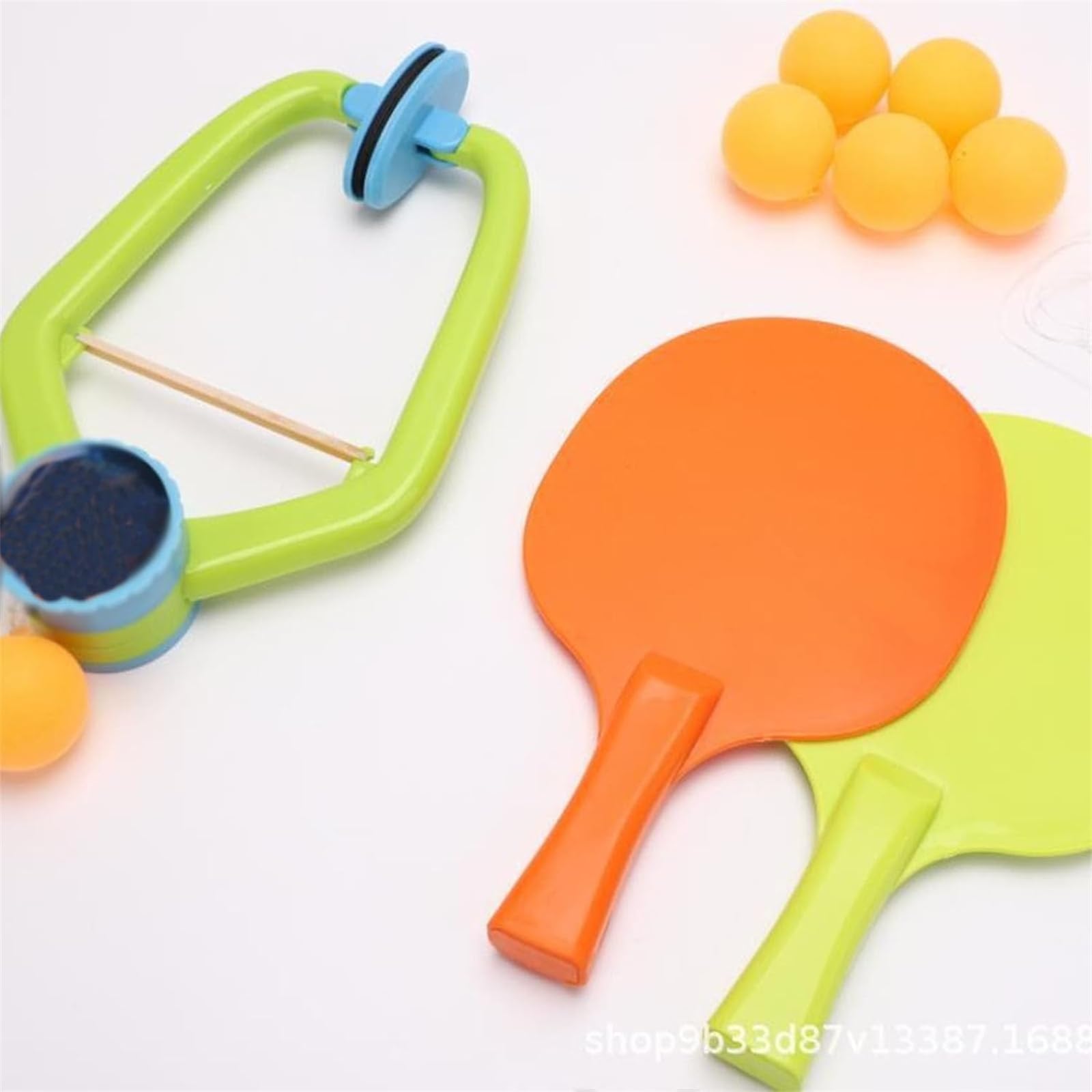 Juego De Ping Pong De Puerta Ajustable - Entrenador Colgante Con 2 Raquetas Y 6 Bolas, Para Niños Y Adultos