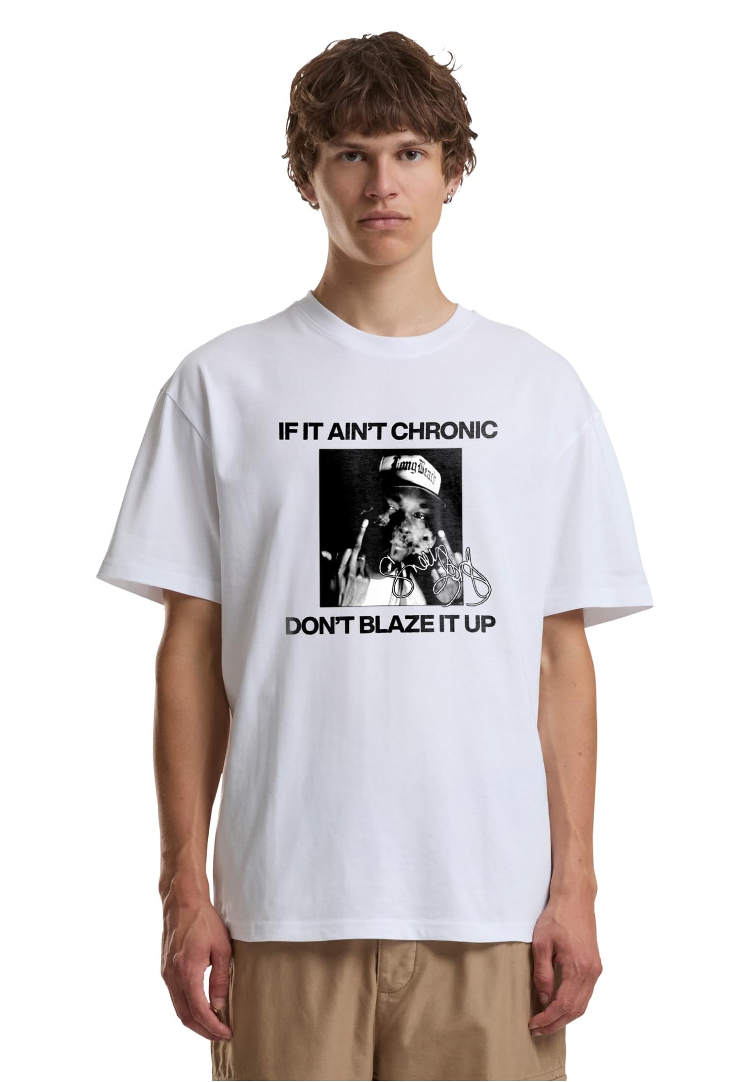 MERCHCODE Mc1486-snoop Dogg Picture Oversize Tee T-Shirt Uomo (Pacco da 1)