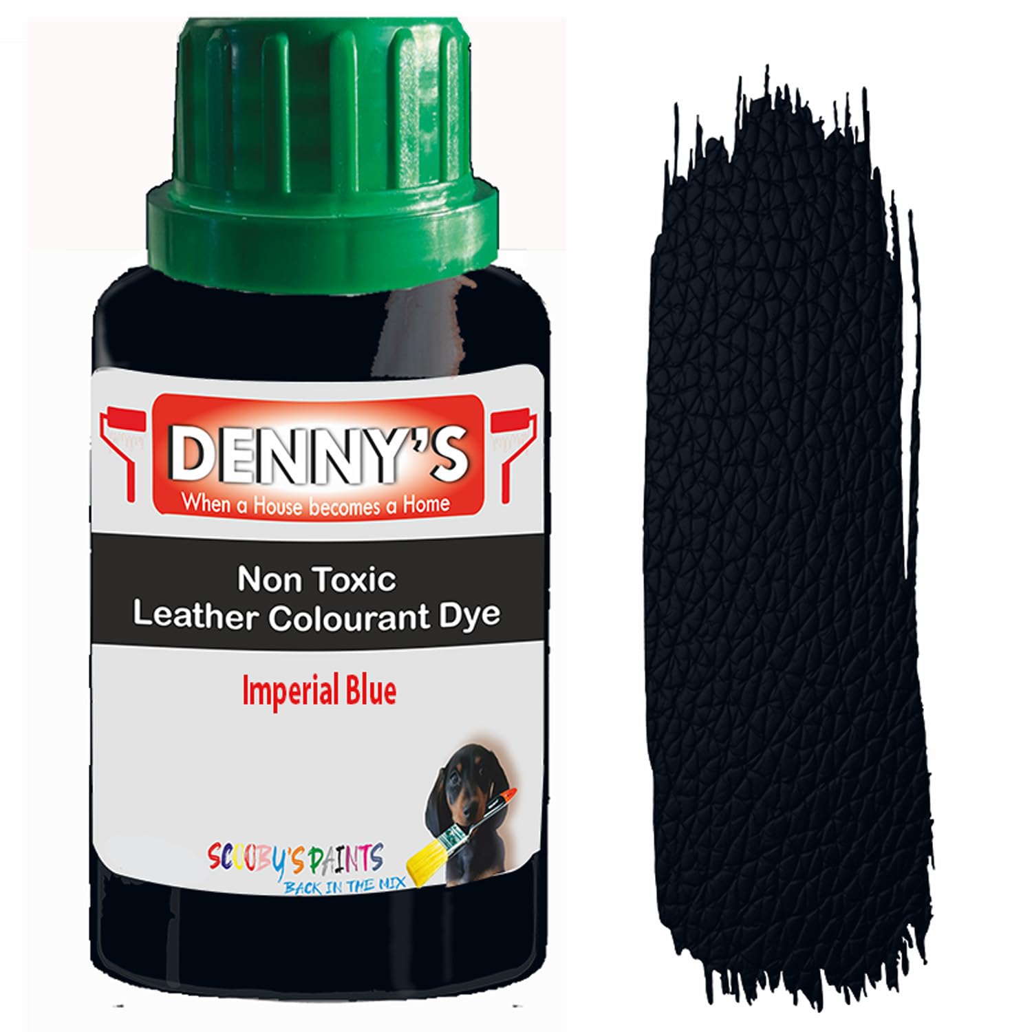 All in One Leather Colourant Self Seal Leather Dye Repair Paint for Furniture, Sofas, Car Seats (Imperial Blue, 100ml Bottle)