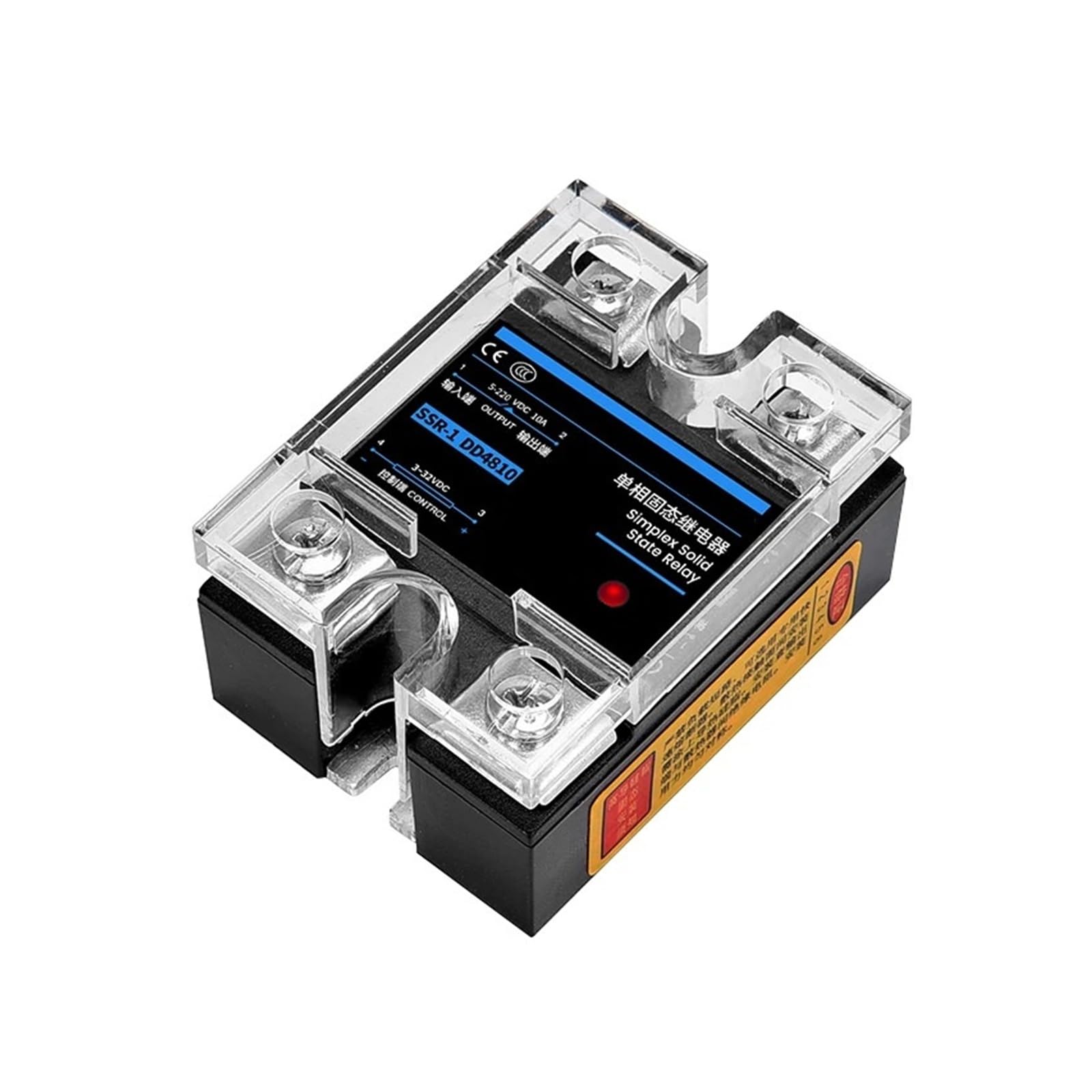 relè a stato solido Modulo relè a stato solido SSR-25DA SSR-40DA SSR-40AA SSR-40DD SSR 10A 25A 40A 60A 80A 100A DD DA AA for il controllo della temperatura PID(AA,SSR-100A)
