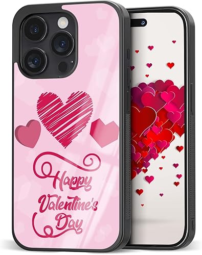 Love - Fundas de teléfono rosa para el día de San Valentín para mujeres para parejas iPhone 11 12 13 14 Pro Max Plus Mini X 7 8 SE Samsung Note 7 8