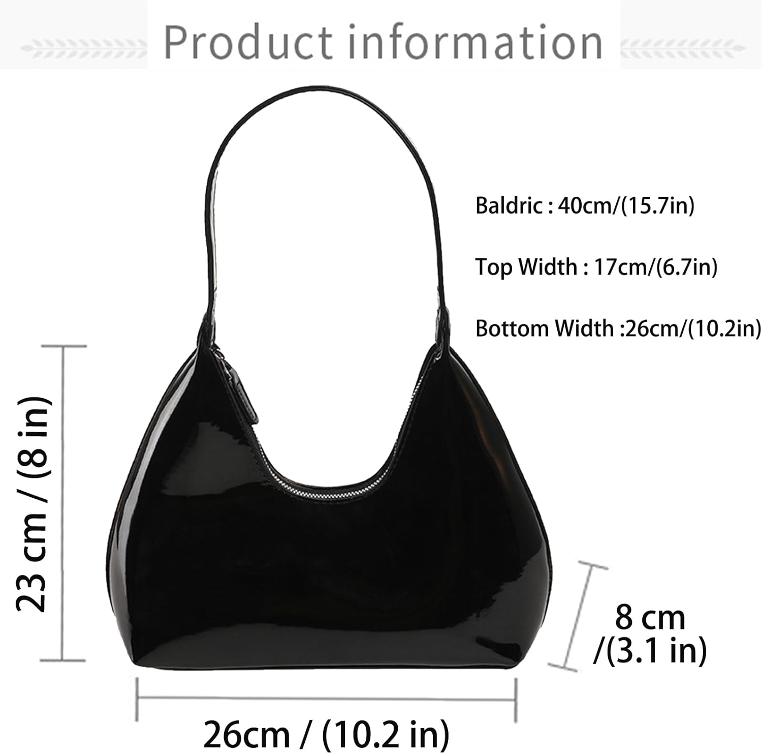 Farcauo Women's Purse Vintage Shoulder Bag Unique Tote Purses Women Fashion Hobo Hand Bag Womens Crescent Slouchy Bags