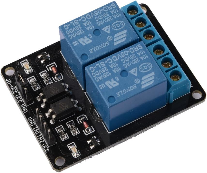 5PCS 2 Channel DC 5V Relay Module with Optocoupler Bahrain | Ubuy