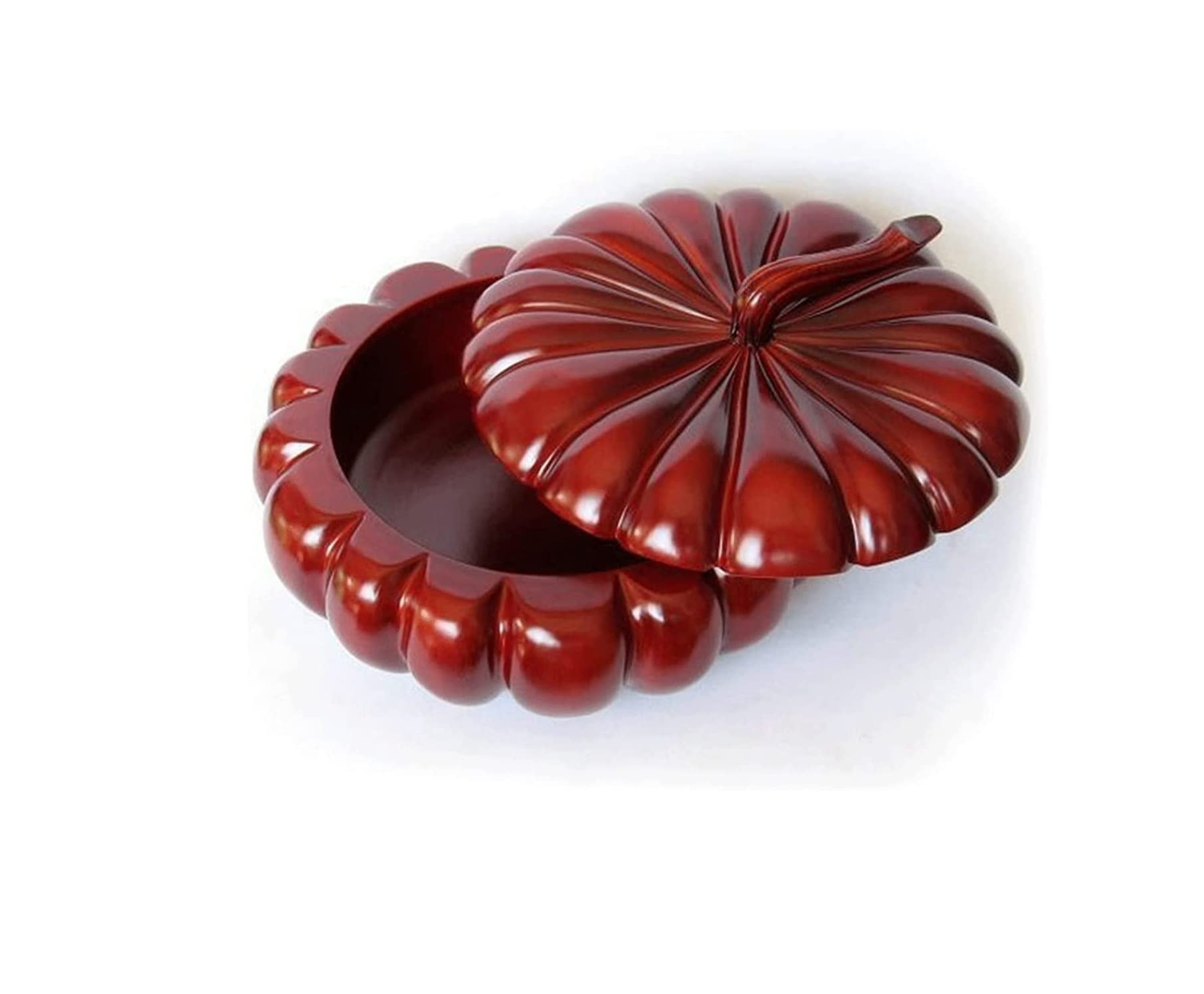ZTCHSENZT Fruit Bowls Fruit Bowl Creative Pumpkin Shape Fruit Plate Mahogany Fruit Bowl Dessert Cake Snack Candy Salad Bread Vegetable