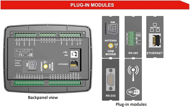 D-300-MK2 Multifunctional Genset Controller with MPU, J1939
