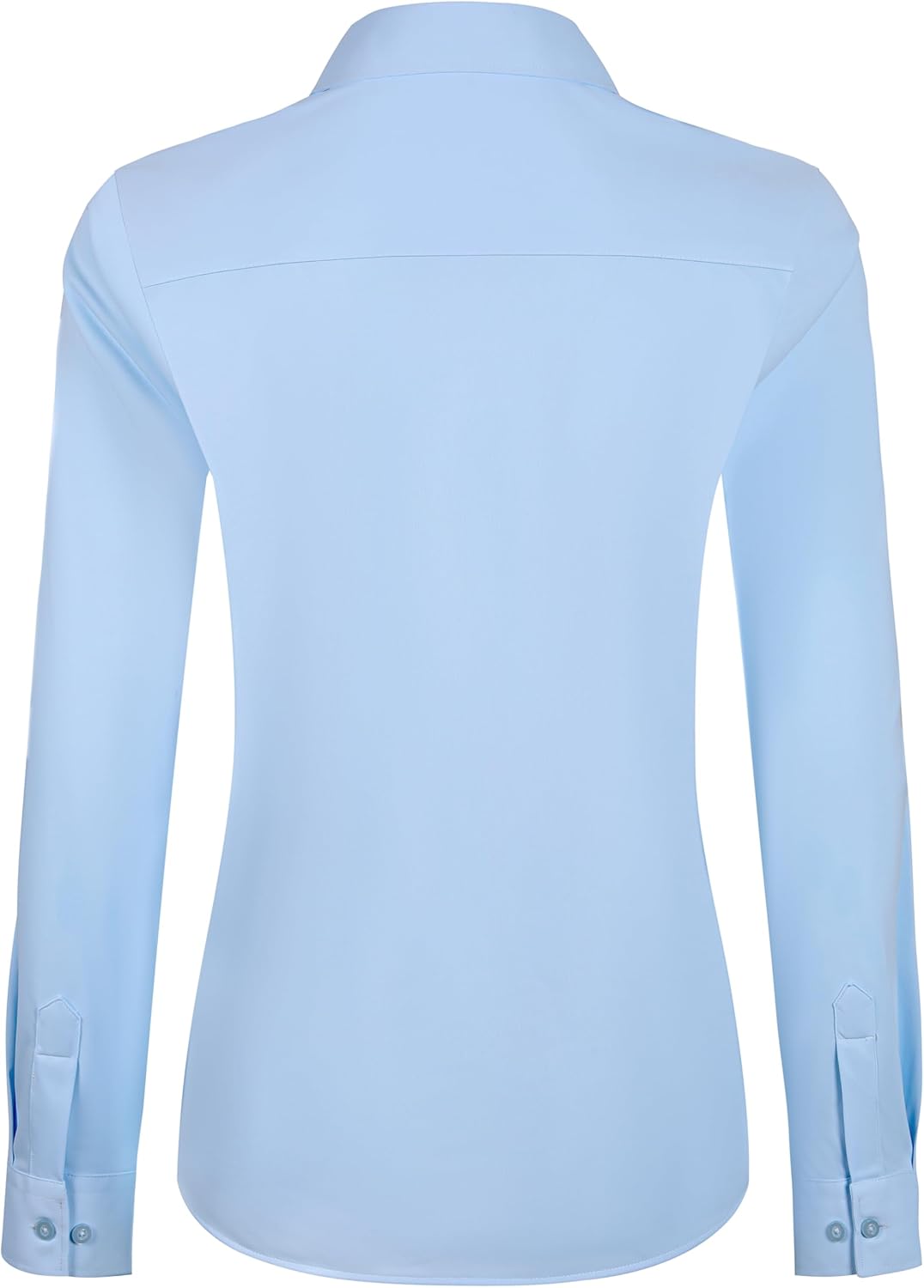 Button Down Shirts for Women Long Sleeve Blouse Regular Fit Work Office Tops Business Casual Attire - Image 3