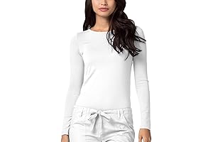 Adar Underscrubs for Women - Long Sleeve Underscrub Comfort Tee