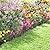 Thealyn Metal Decorative Garden Fence Border, 32 in.H x 19.5 in.W (10 Panels, Total Length 16 feet) No Dig Fence Rustproof Wrought Iron Landscape Fencing for Flower Bed, Trees, Animal Barrier, Black