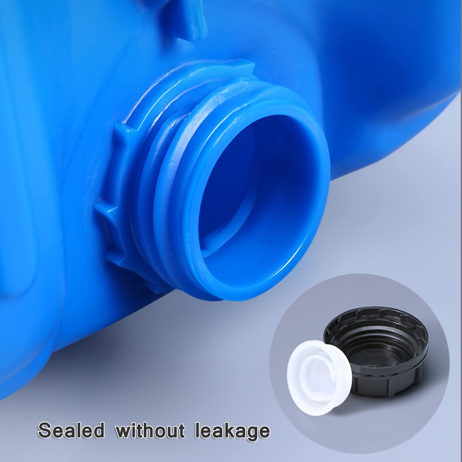 Bidon Plastique 25L Empilable Jerrycan Bleu Vide avec Bouchon Multi-usages pour Les liquides, l'eau, l'essence et Les Produits Chimiques, réservoir pour climatisation/Camping/Camping-Car