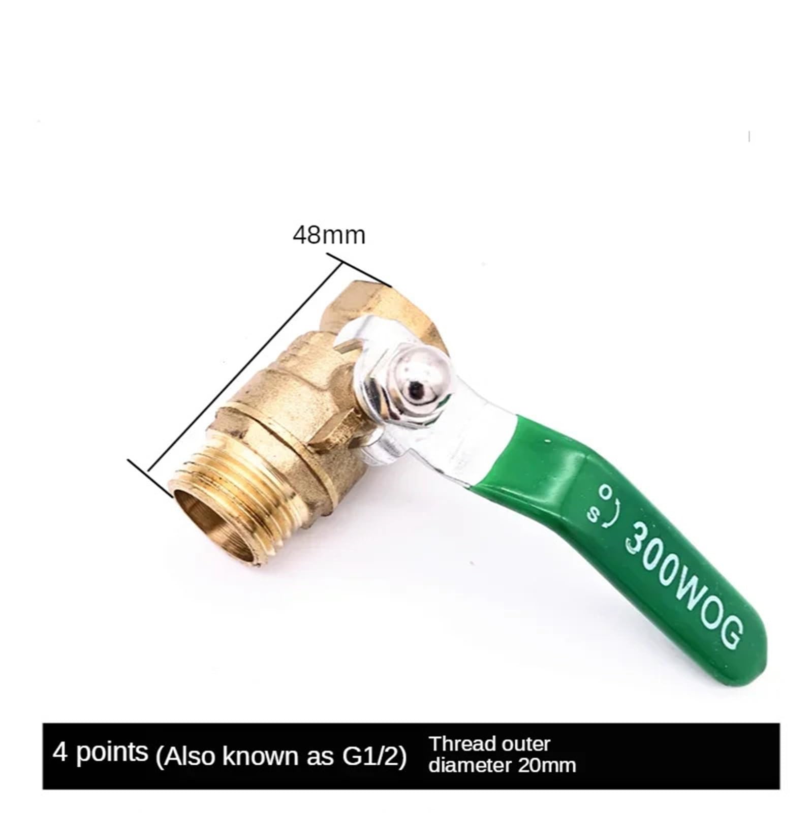 Mosiężny zawór kulowy 1/2'' męski na żeński zawór wodny, gazowy, olej z dźwignią, miedziany zawór hydrauliczny