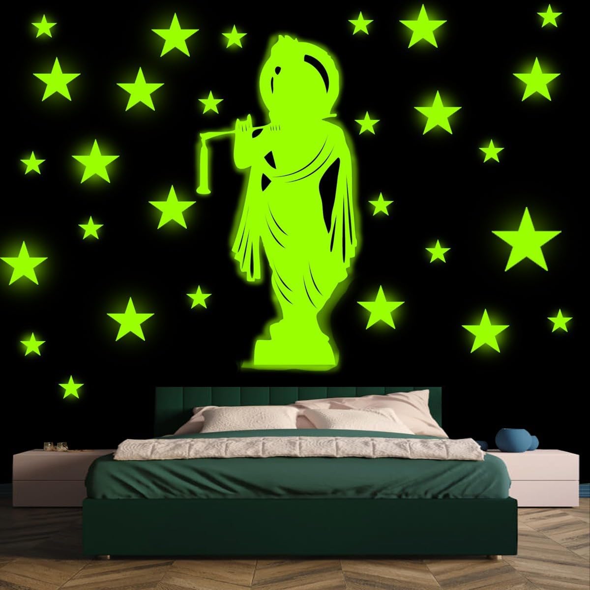 Ashamohar 28 cm Home Decor for Krishna Star for Wall Night Glowing Medium and Solar Glow in The Dark Sticker (Pack of 1) (B0D4YFM5WL) Amazon Price History, Amazon Price Tracker