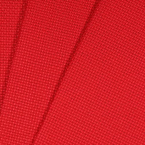 Image of KCS 4 pc of 12 inch x 18 inch 14CT Counted Cotton Aida Cloth Cross Stitch Fabric (Red)