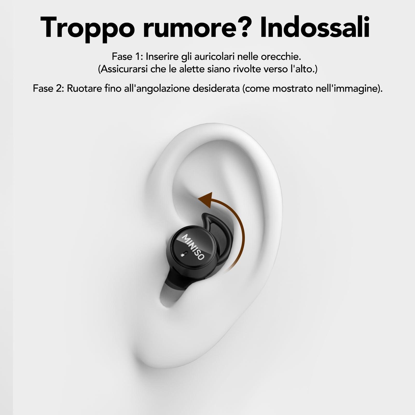 MINISO MS217 Cuffie Traduzione Simultanea 2 in 1 Cuffie per Dormire, Auricolari Traduttore Simultaneo con App, Portatili e Compatti, Autonomia 48h, Cuscinetti Morbidi per Pendolarismo, Lavoro e Sonno