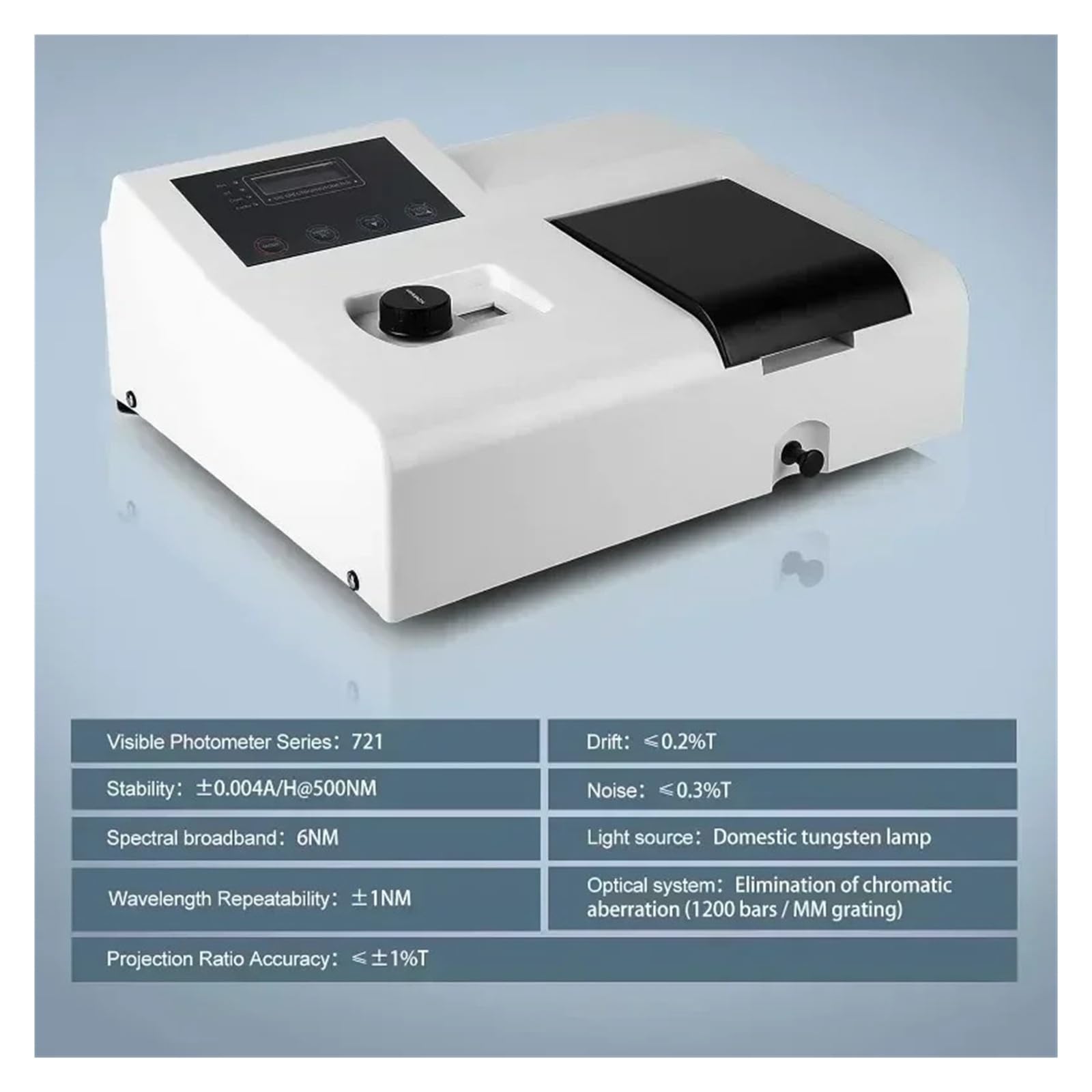 Spektrofotometr UV-Vis Cyfrowy laboratoryjny spektrofotometr widzialny LDC