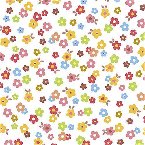 タカ印 ラッピングペーパー 49-1556 花柄 ピッコロフラワー 半才判 50枚