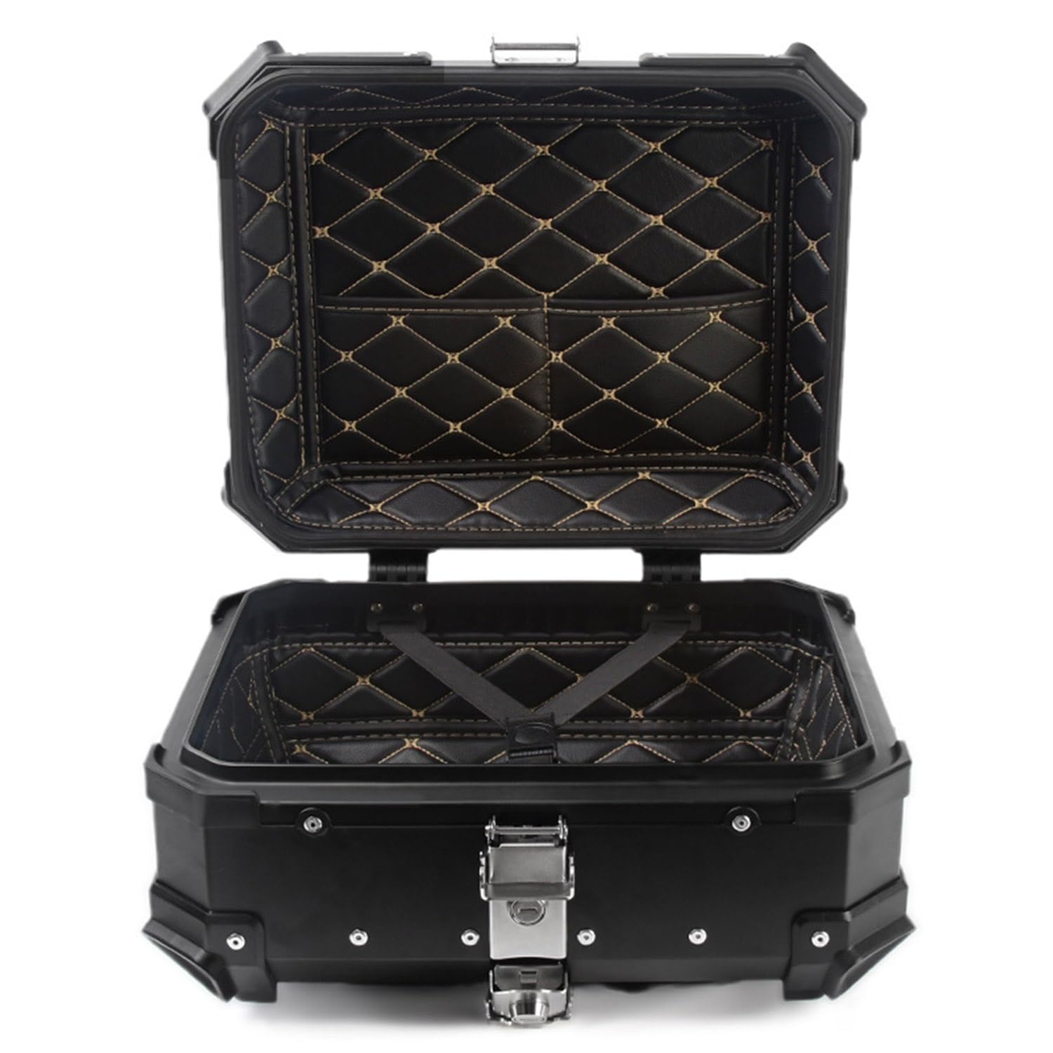Coffre de moto universel en alliage d'aluminium top case étanche pour bagages