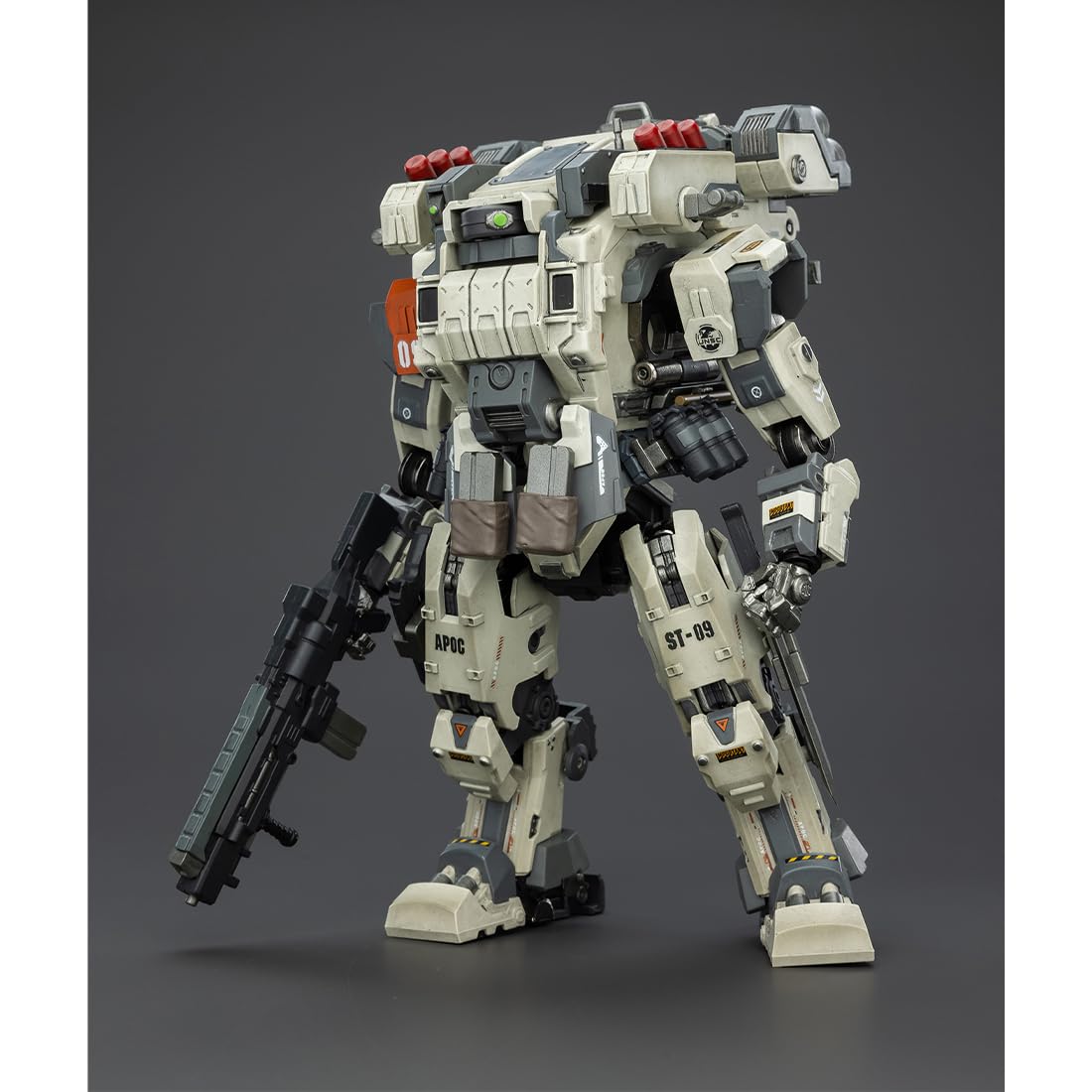 Figurka akcji w skali 1/25, wojskowy model mecha, z całkowicie przegubowymi przegubami i zdejmowanymi, realistycznymi akcesoriami do ekspozycji biurka, budowania scen, entuzjastów