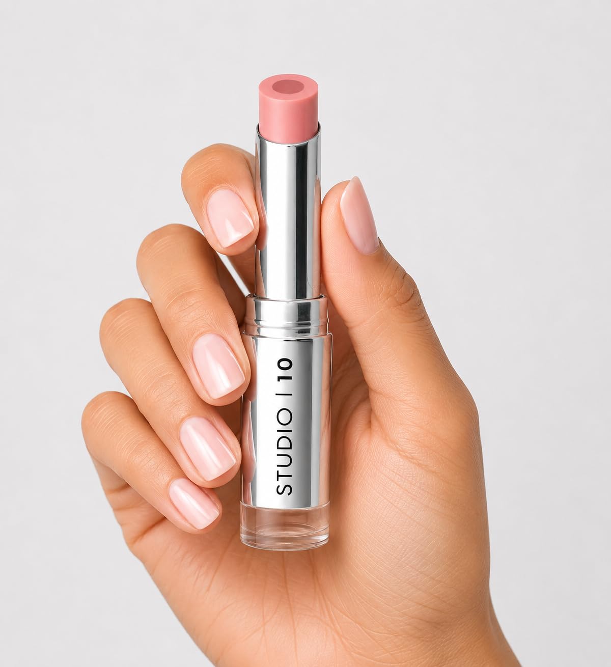 Studio 10 Wake Up & Glow Blush Stick - Tinta labbra e guance a lunga durata per fard leggeri, fard in crema per pelli mature - con nucleo di acido ialuronico idratante (tonalità - pesca)