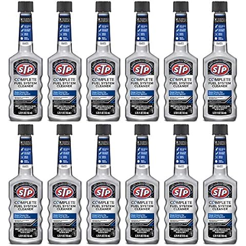 STP Fuel System Cleaner and Stabilizer by STP, Fuel System Cleaner for Cars, Trucks, Motorcycles, 5.25 Fl Oz Each, 12 Pack Cover