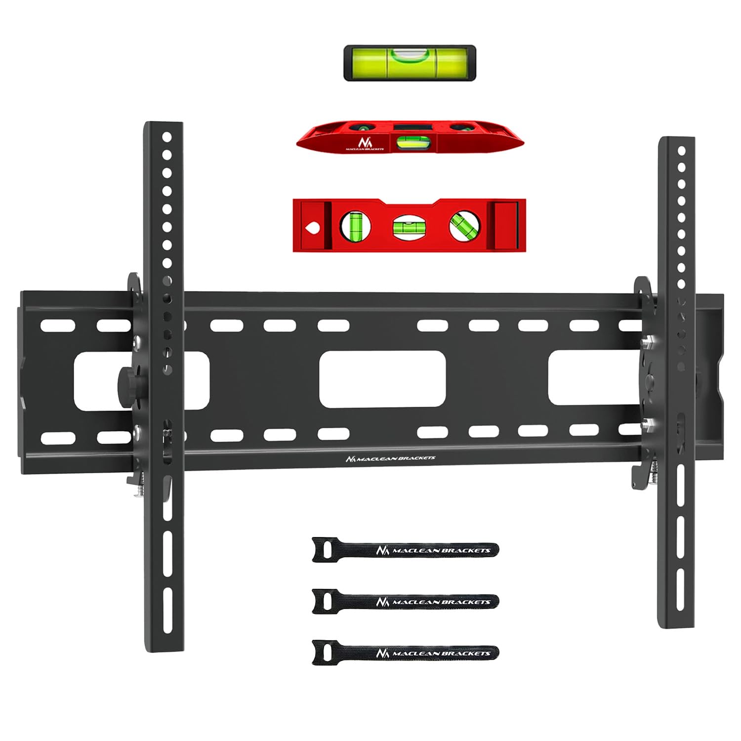 Maclean TV mount, max VESA 600x400, 32-90", 80kg, tilt reg. +15°~-15°, MC-421