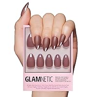 Vista 20 de Glamnetic - Confetti Uñas postizas semitransparentes, cortas en forma de almendra, calidad de salón 15 tamaños - Kit de 30 uñas con pegamento