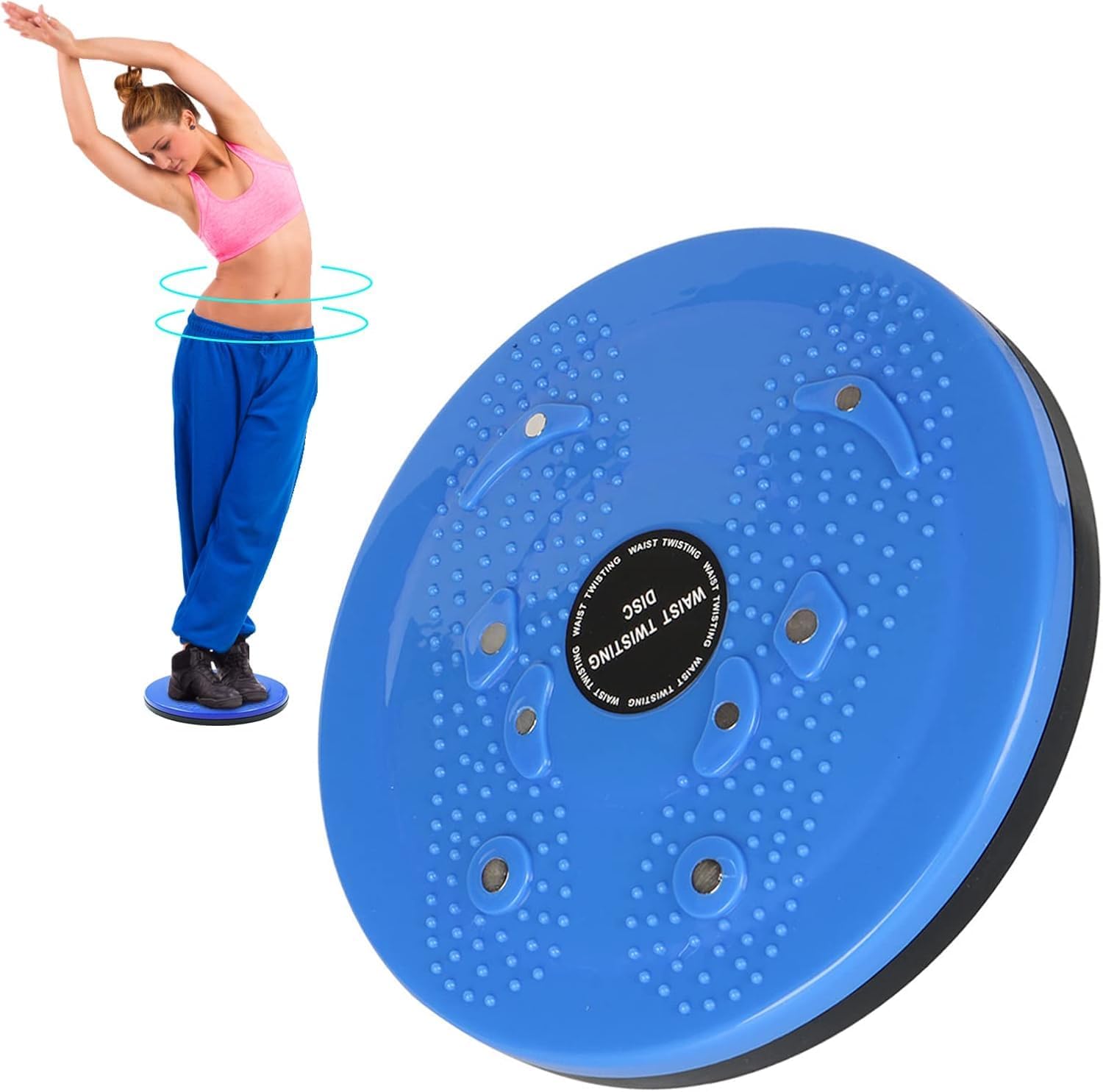 Drumstone (𝟭𝟱 𝗬𝗲𝗮𝗿𝘀 𝗪𝗮𝗿𝗿𝗮𝗻𝘁𝘆) Magnetic Fit Twister Disc – Abdominal Exercise Tool for Men & Women – Ideal for Trimming Waist and Burning Fat-picture-29