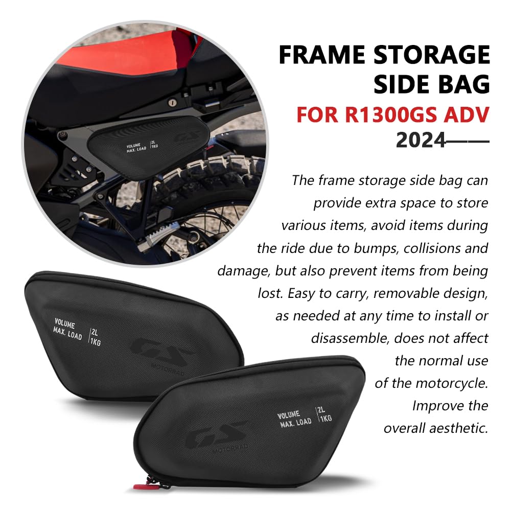 For R1300 GS ADV 2024 R1300GS Adventure R 1300 GSA 2024 2025 Nuovi accessori Borsa portaoggetti per moto Borsa per cavalletto laterale Borsa impermeabile